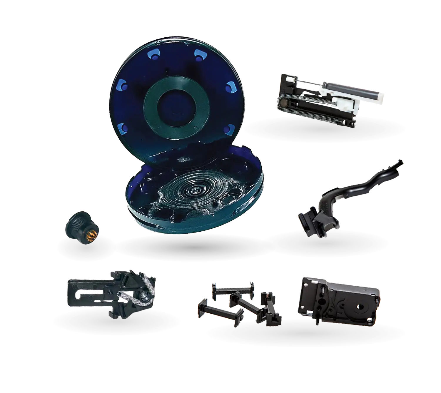 Precision plastic parts manufactured using plastic injection moulding by Hergil