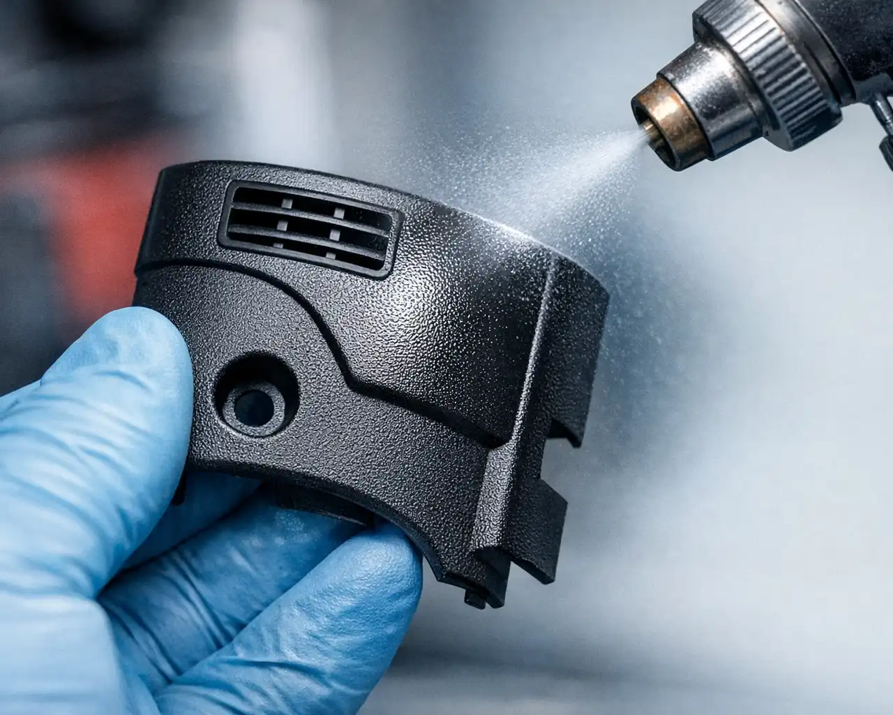 Plastic surface finishing