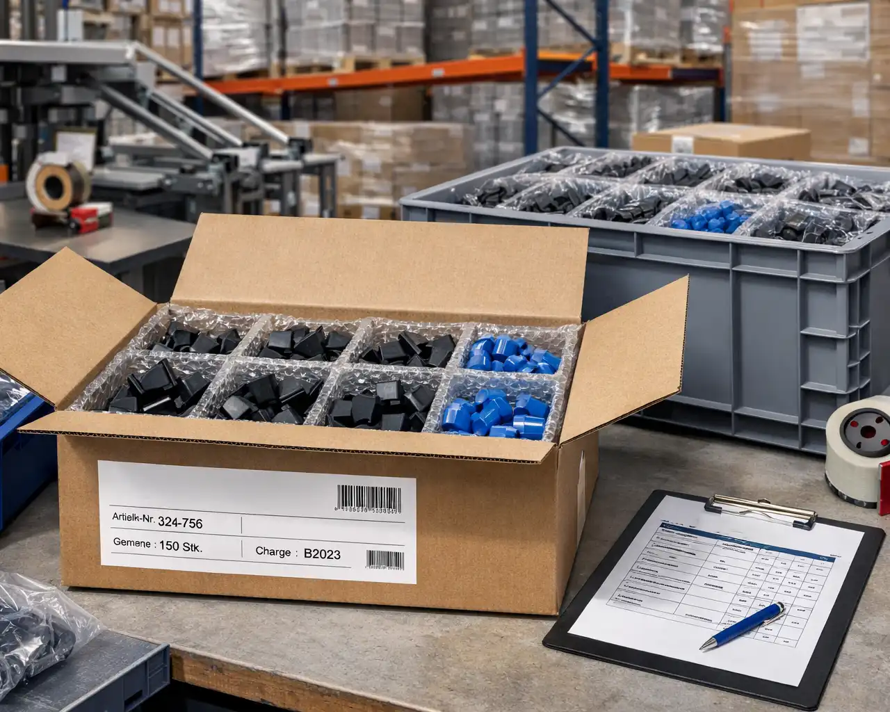 Packaging, Logistics, Plastic Components